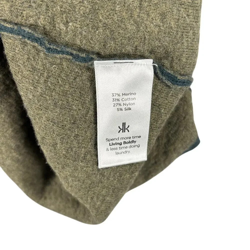 Krimson Klover Merino Wool Silk Hoodie Sweater M Gorpcore Après Ski Tunic